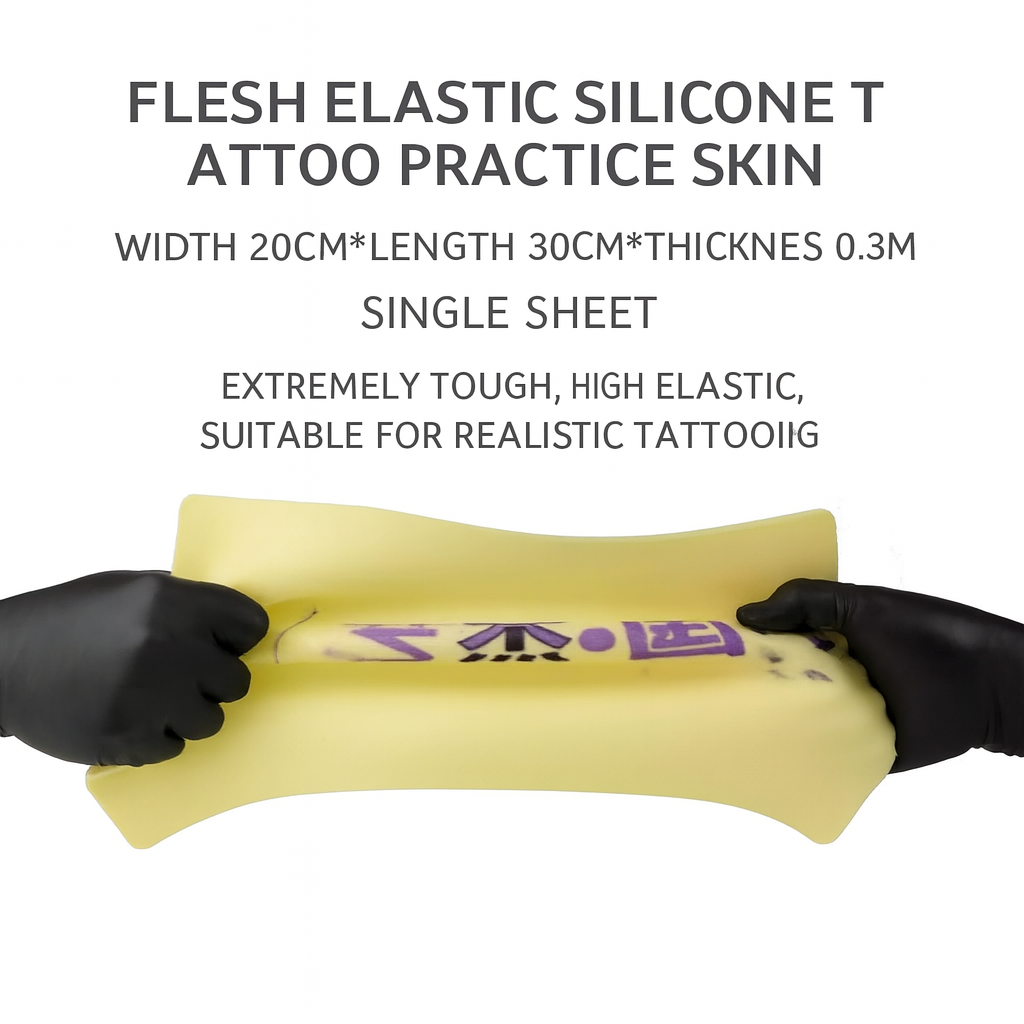 Tattoo Practice Skin – 20×30 cm (Premium Silicone / Skin-Like Elastic Type) - Image 3